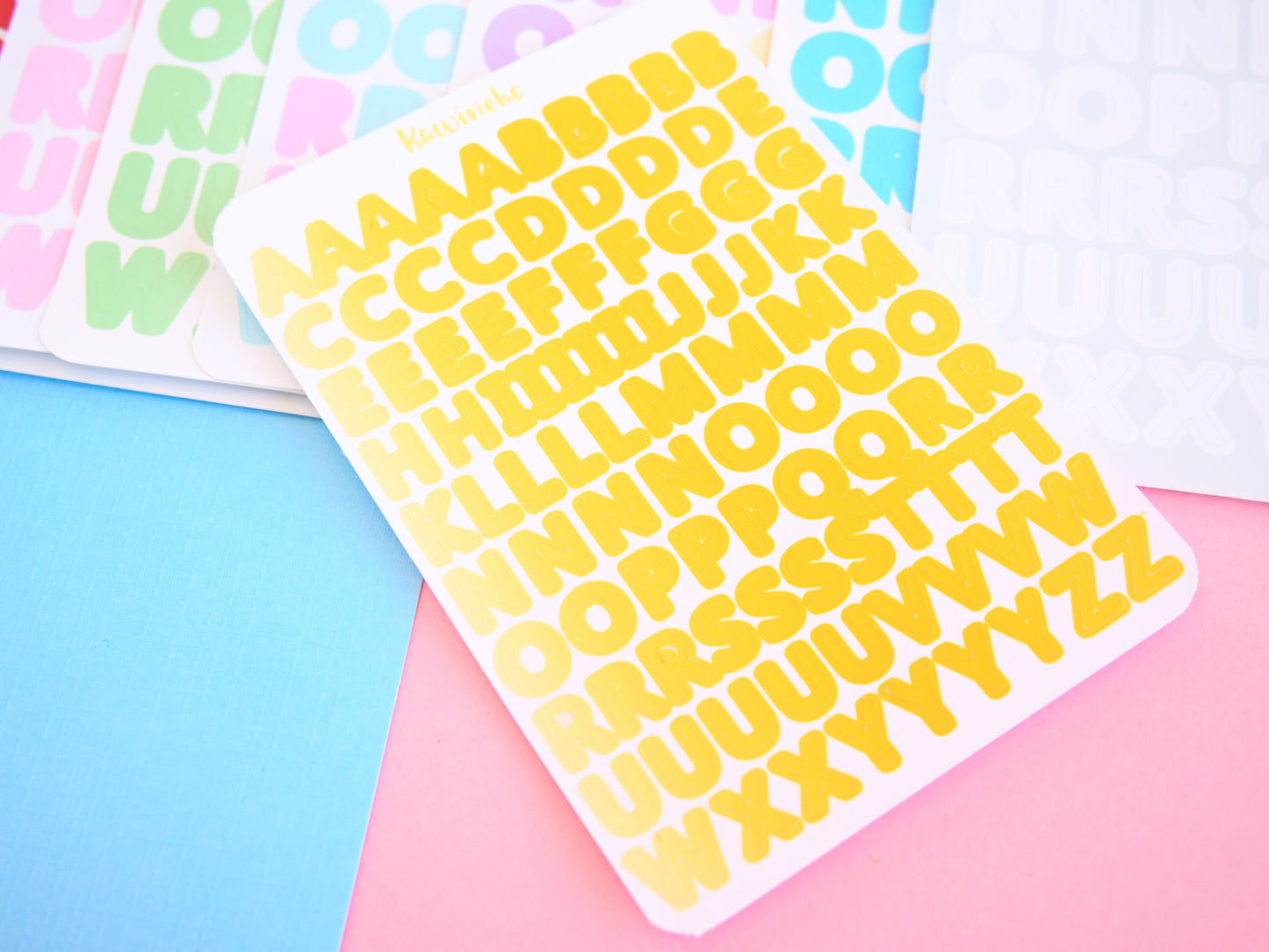 big and small alphabet stickers