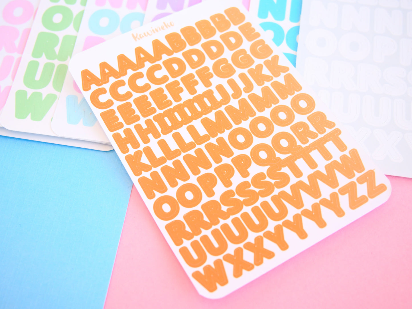 big and small alphabet stickers