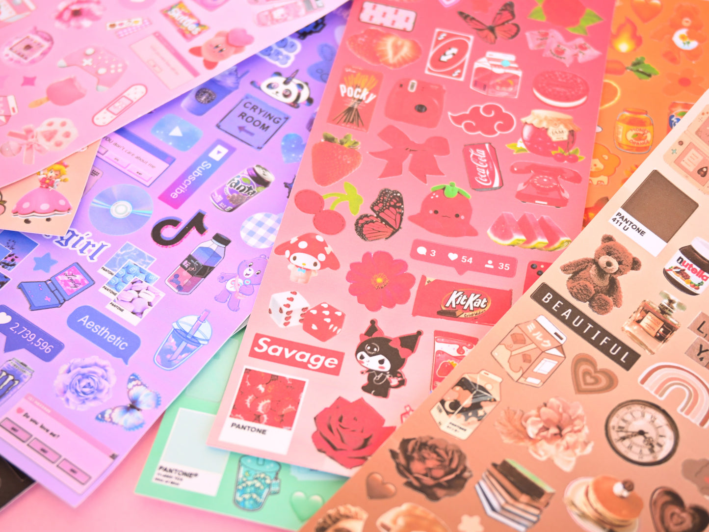 New Color core sticker sheets