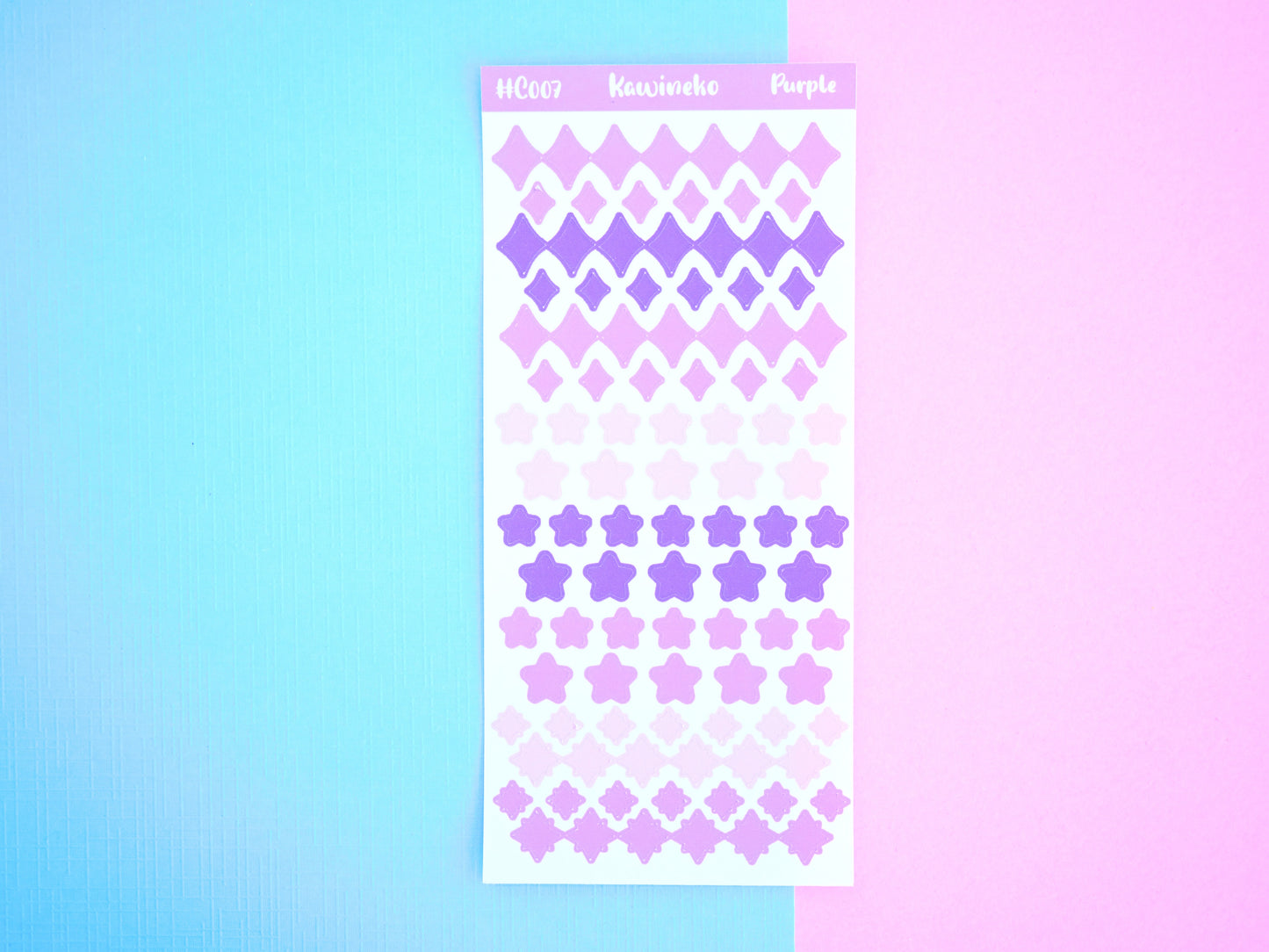 deco stars sticker sheets