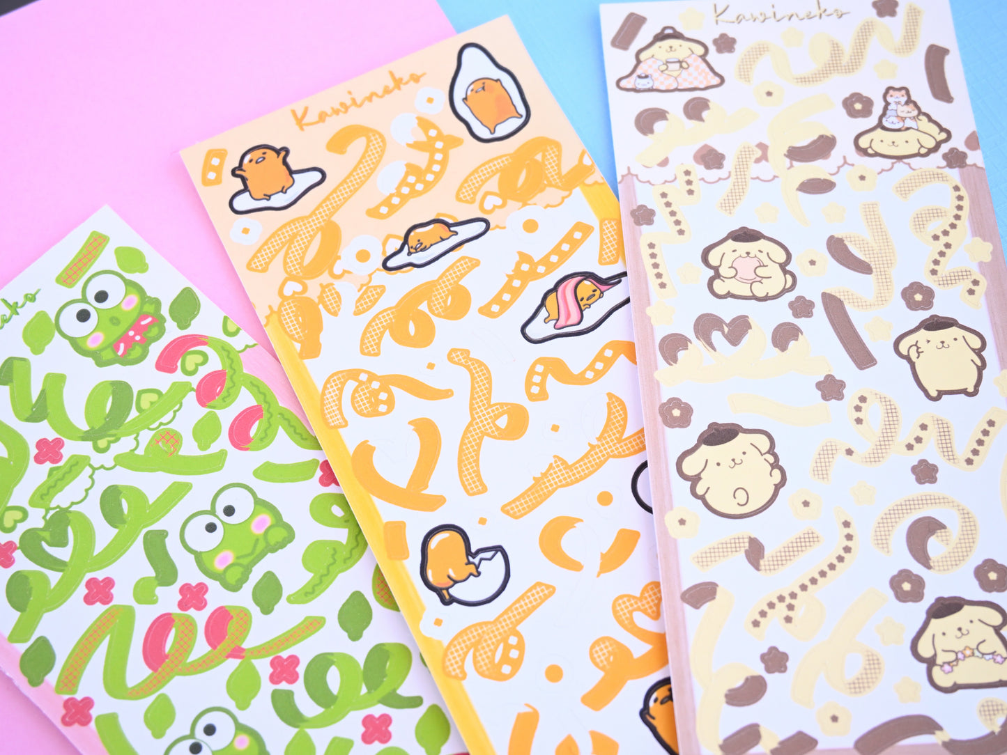 part 2 Sanrio inspired deco stickers sticker sheets color core, Japanese