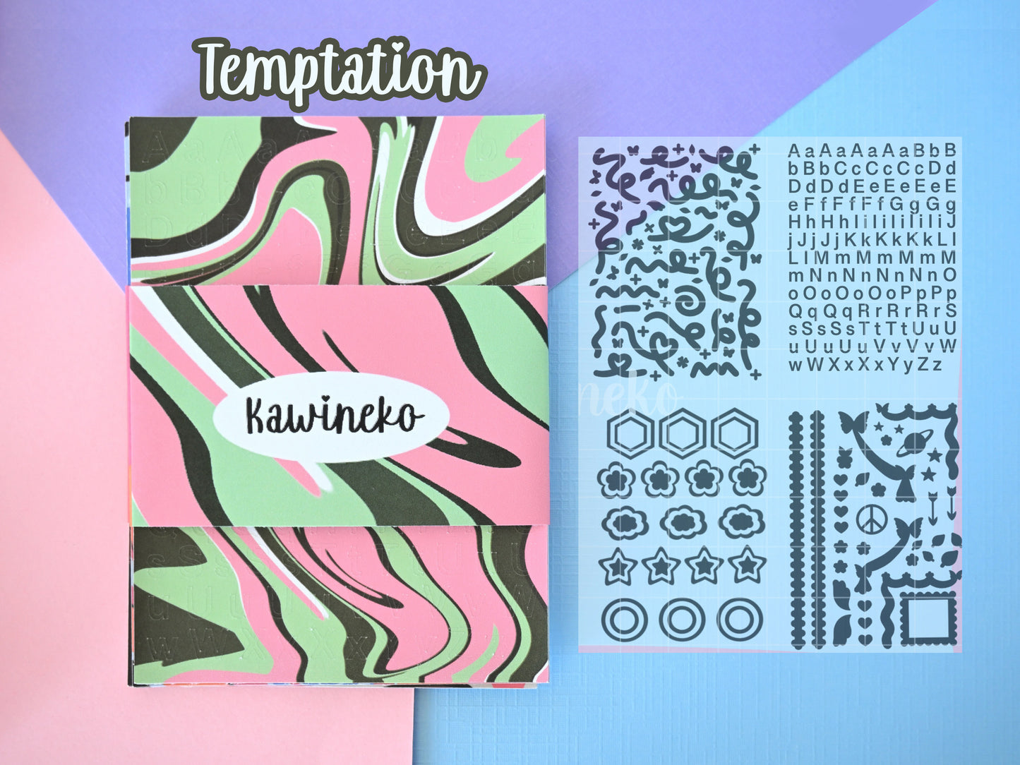 deco bundle polcos toploaders, journal spreads Temptation Tomorrow x Together txt kpop