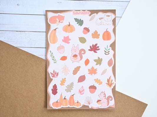 Cozy Fall vibes sticker sheets autumn cozy stickers planner journaling