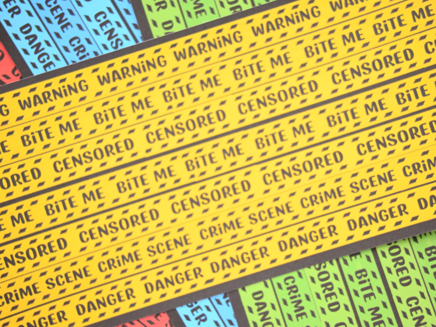 Warning and decos sticker sheets danger caution strips