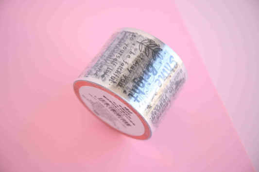 quotes PET tape toploaders journaling deco washi tape