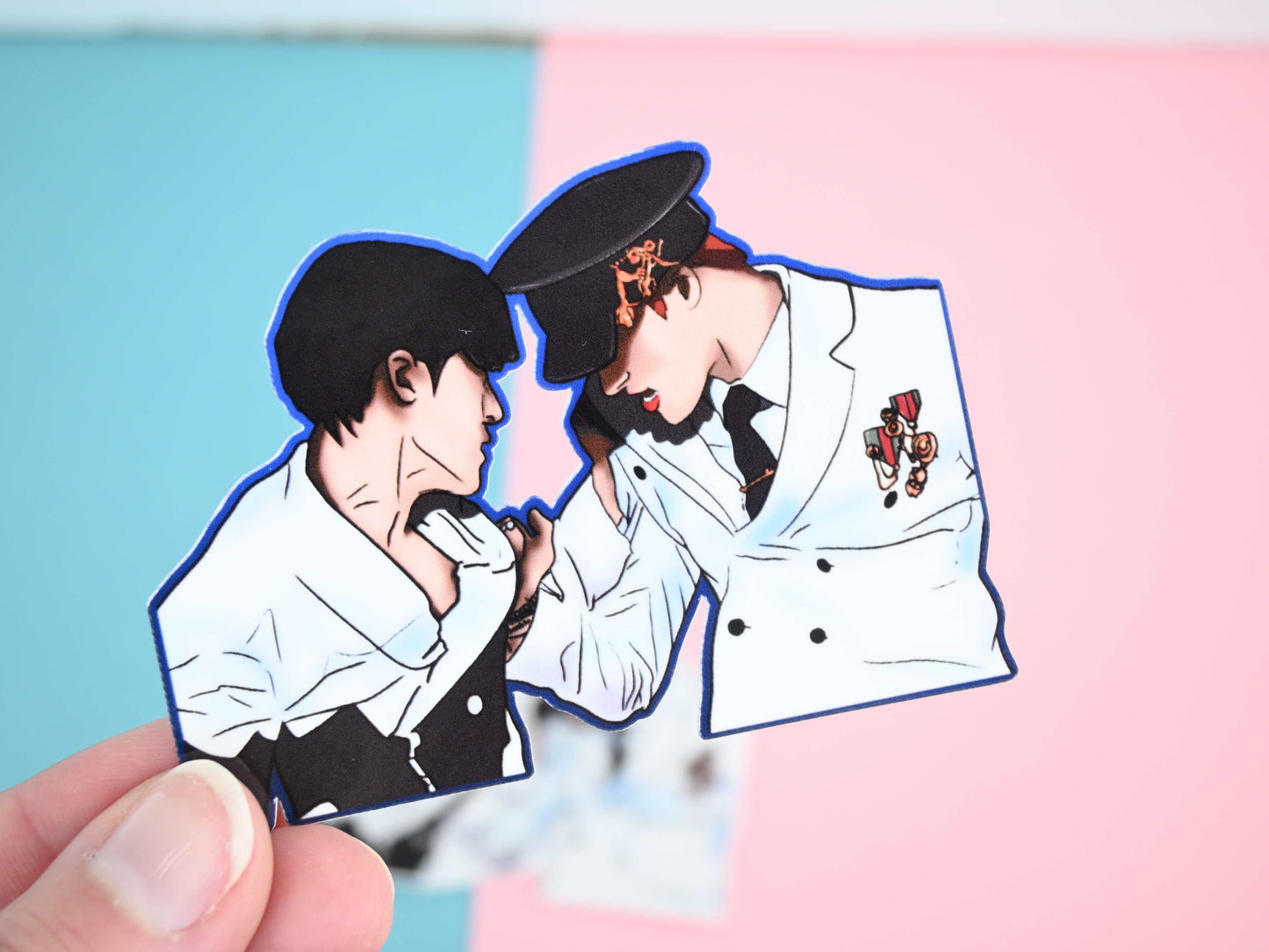 Mingi Yunho Ateez waterproof Vinyl stickers Die cut