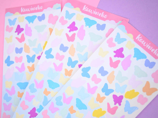 butterflies little decos sticker sheets
