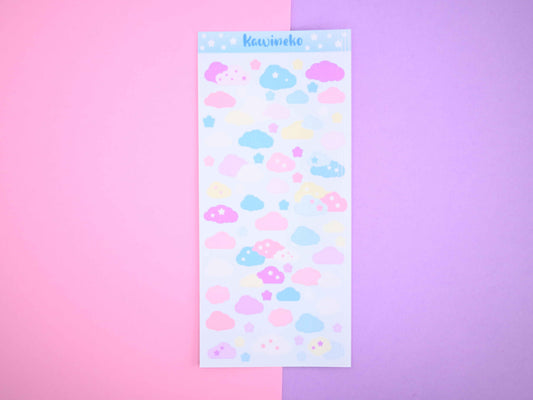 Rainbows and Clouds sky little decos sticker sheets