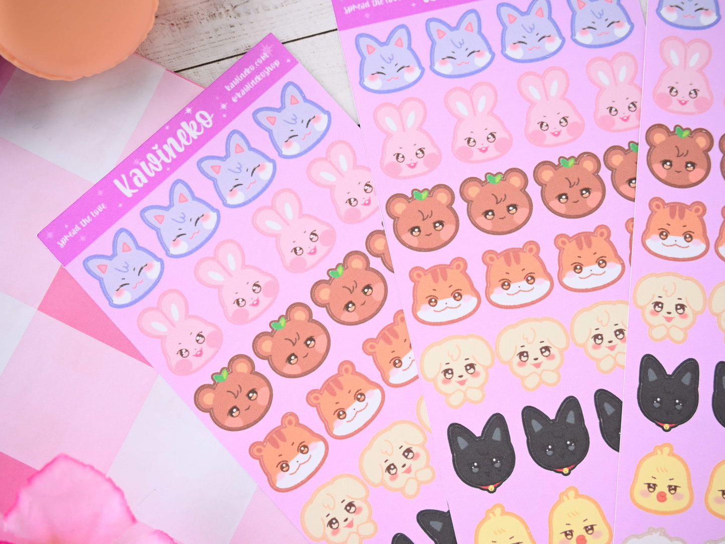 Aniteez ilittle faces nspired stickers Ateez sticker sheet kpop