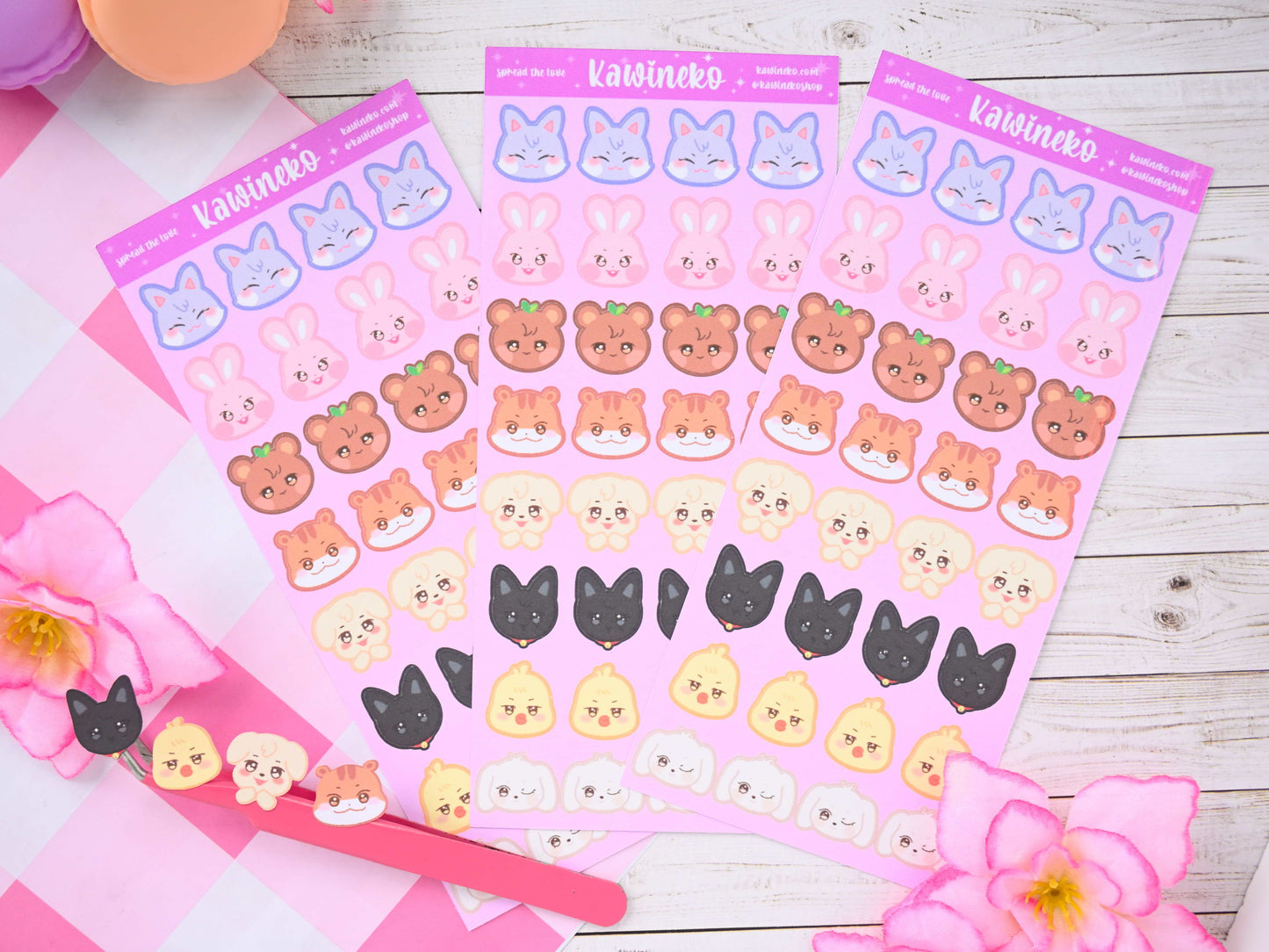 Aniteez ilittle faces nspired stickers Ateez sticker sheet kpop