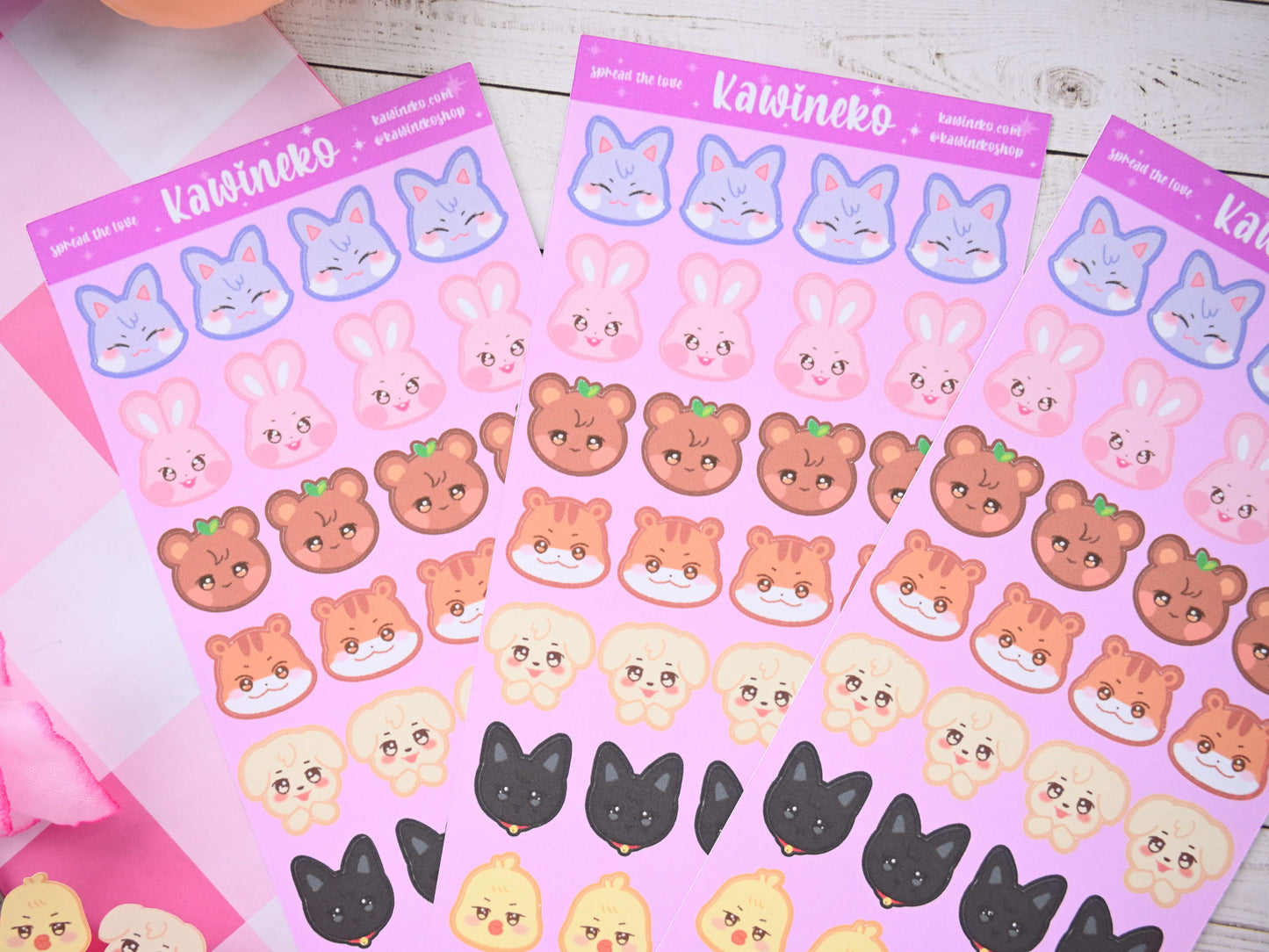 Aniteez ilittle faces nspired stickers Ateez sticker sheet kpop