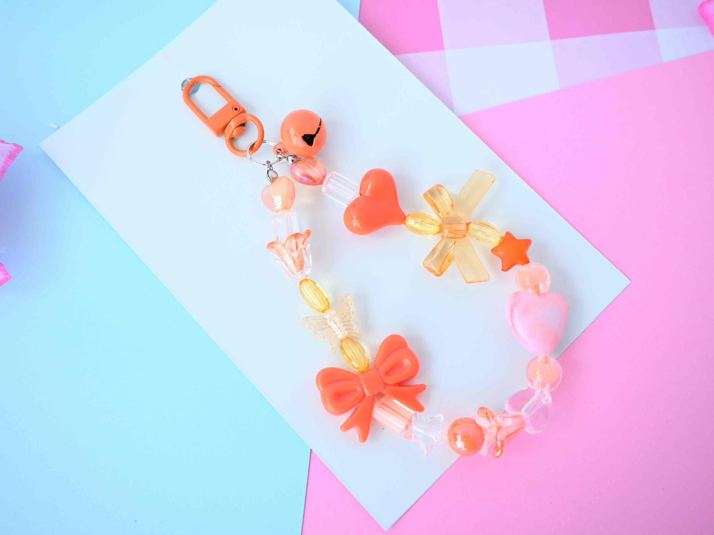 Orange keychain keychains