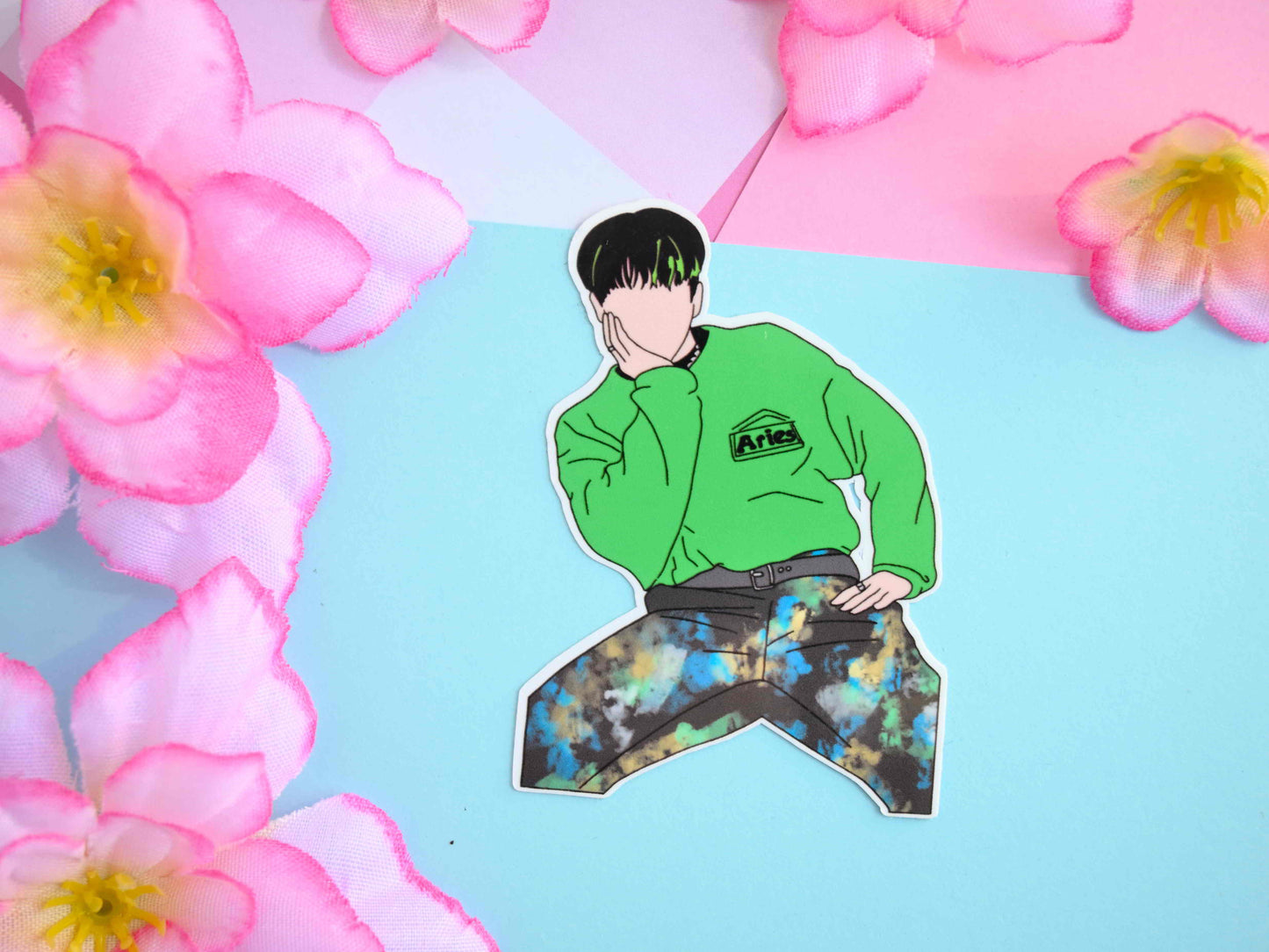 Changbin Binnie poppin' Maniac Stray Kids  inspired sticker waterproof Vinyl stickers Die cut skz