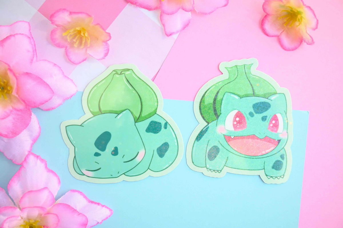 Bulbasaur Cute Sticker Bulbasaur waterproof Vinyl stickers pokemon Die cut – Kawineko