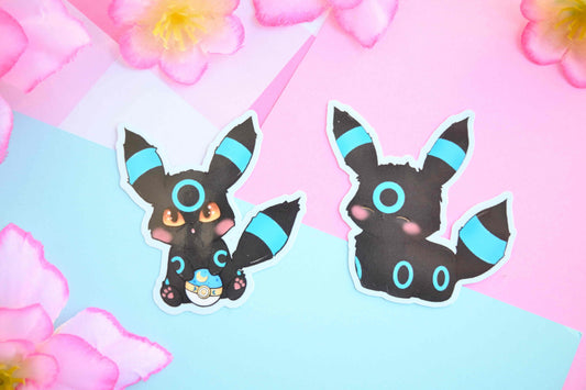 Umbreon waterproof Vinyl stickers pokemon Die cut