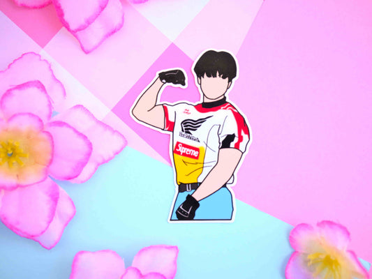 Changbin muscles Stray Kids inspired sticker waterproof Vinyl stickers Die cut skz