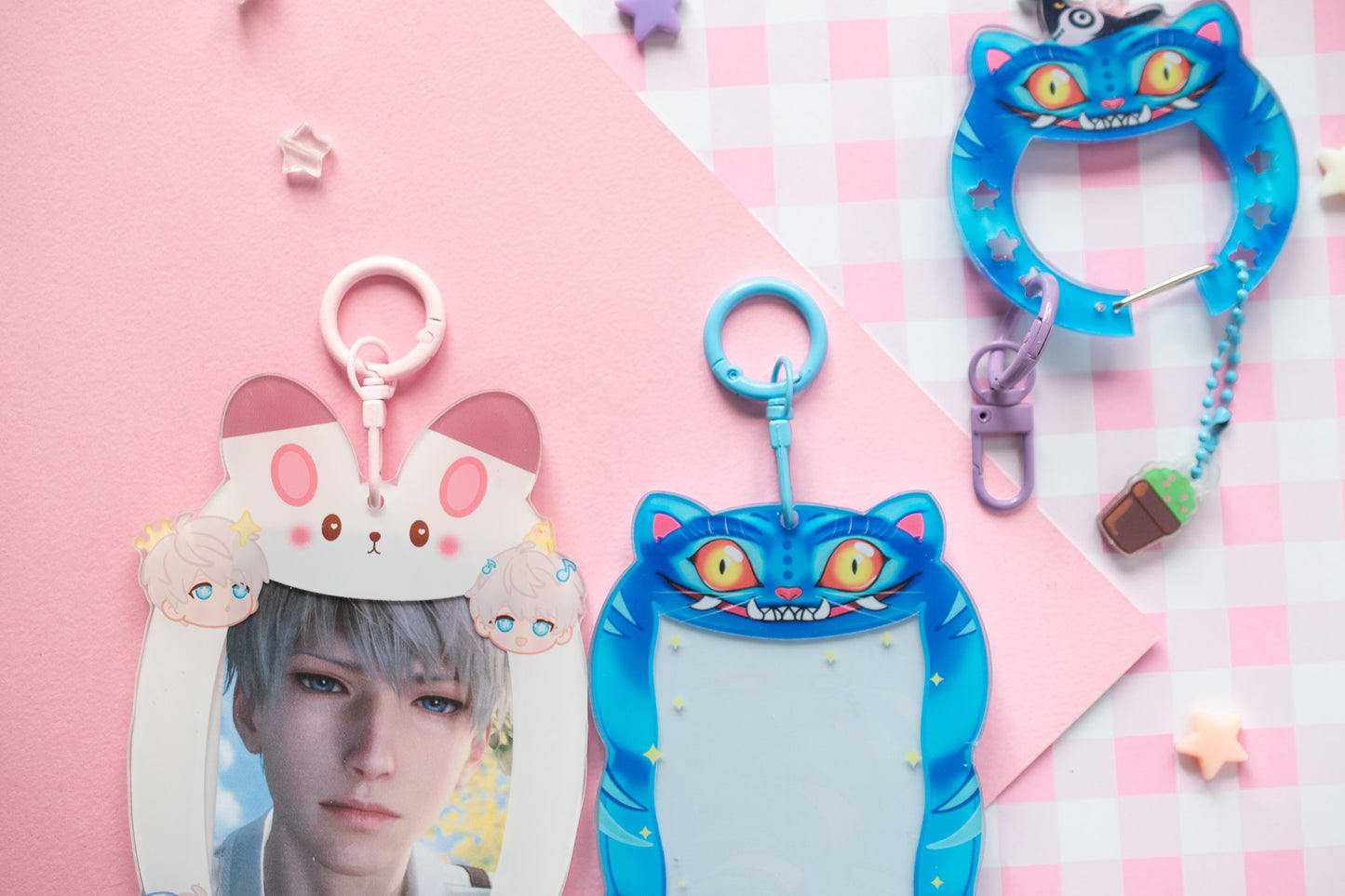 Keychain Clasps accessories for pc holder  acrylic card holder kpop photocard holder cardholder keychain Gift PC stray