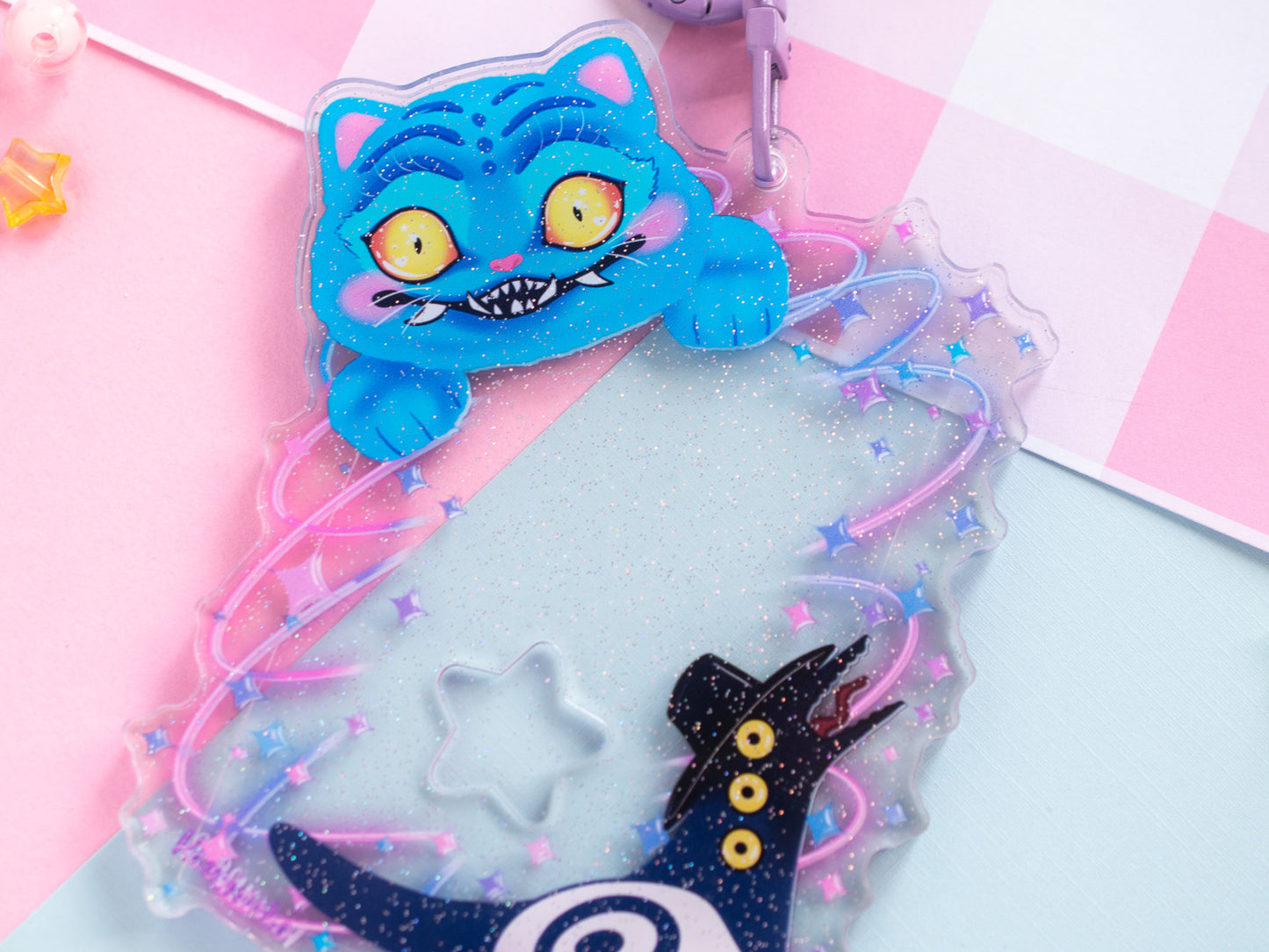 Derpy tiger and sussy  Kpop demon hunters pc holder photocards  keychain charm minspired merch