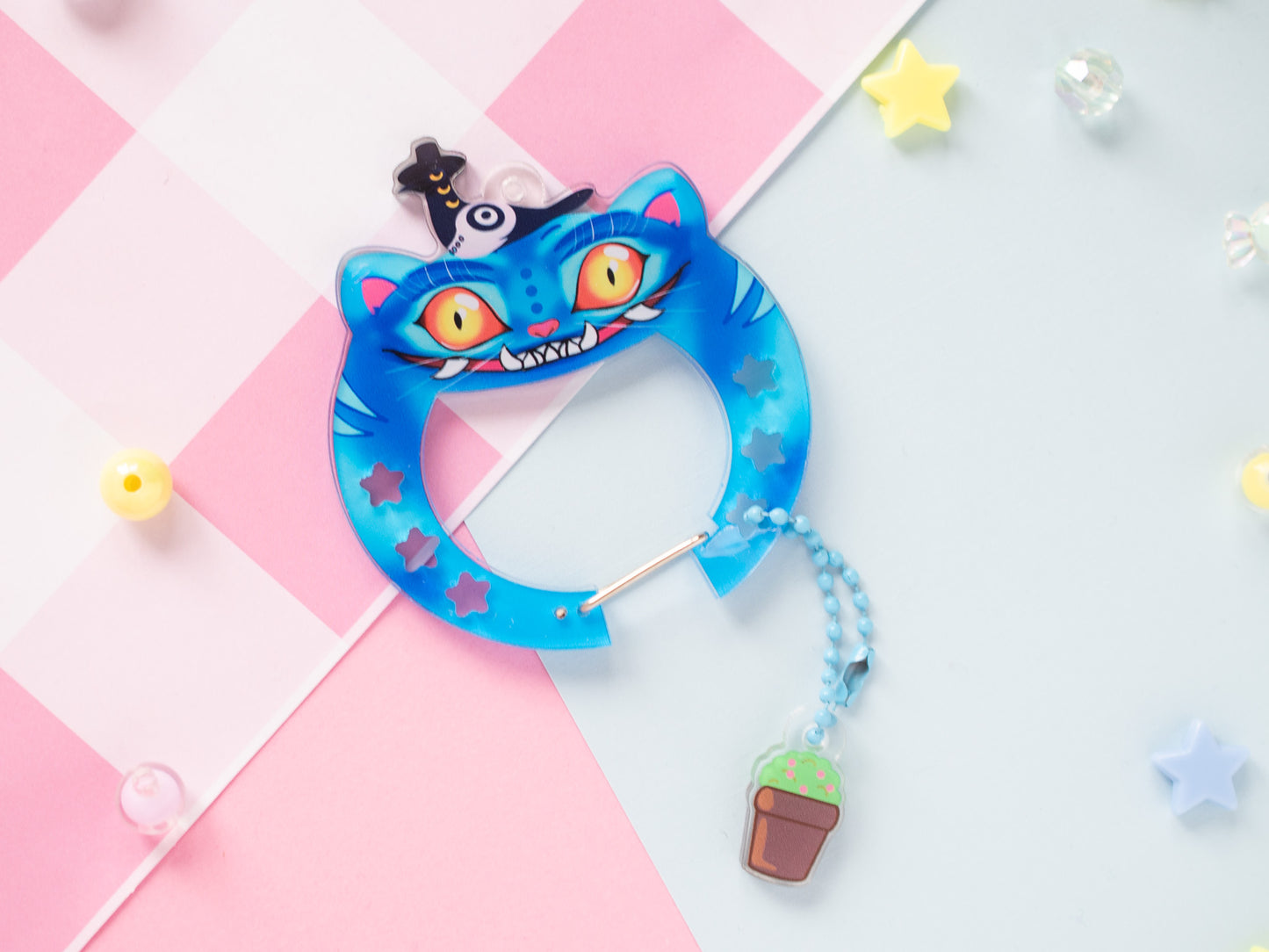 Derpy tiger Kpop demon hunters carabiner keychain charm minspired merch