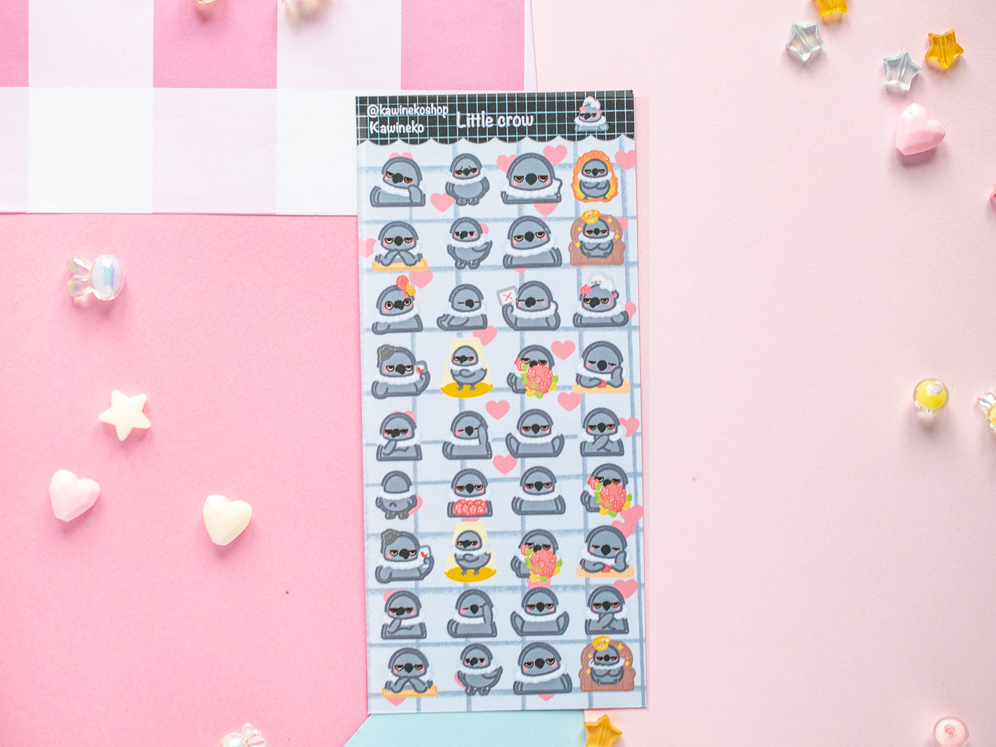 Love and Deepspace emotes deco sticker sheet cute faces lads
