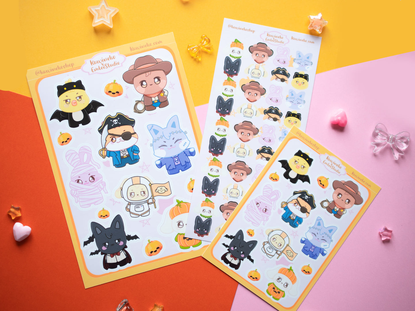Spooky Halloween Aniteez inspired stickers Ateez sticker sheet kpop