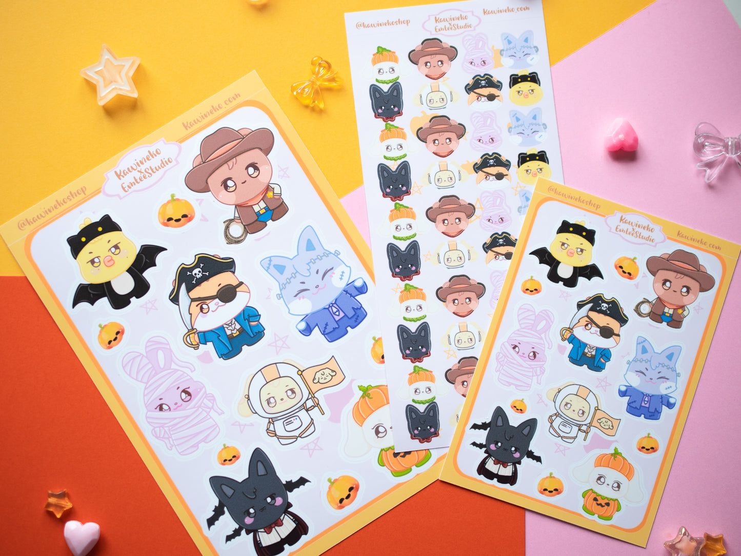 Spooky Halloween Aniteez inspired stickers Ateez sticker sheet kpop