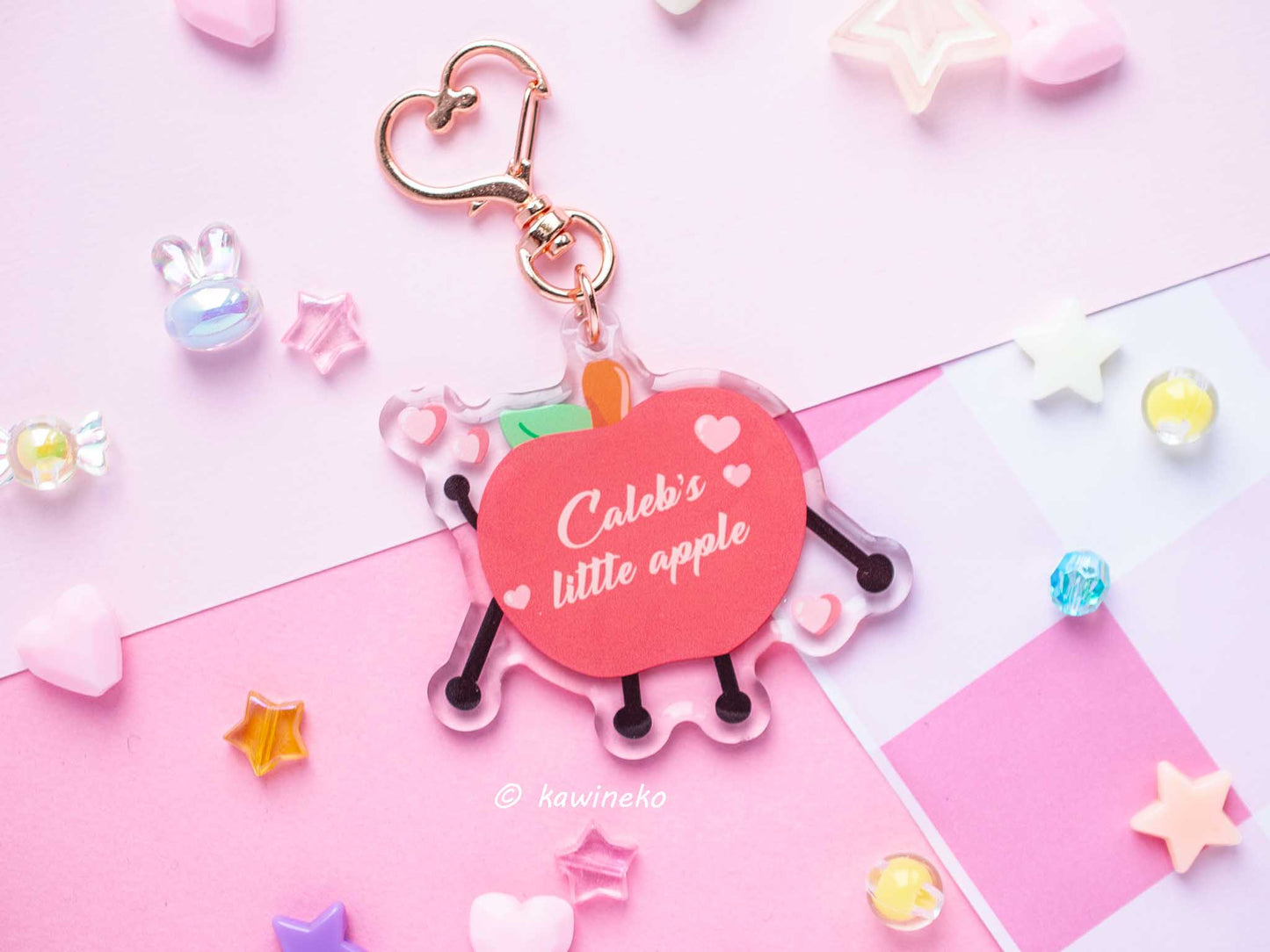 Caleb little apple keychain love and deep space lads