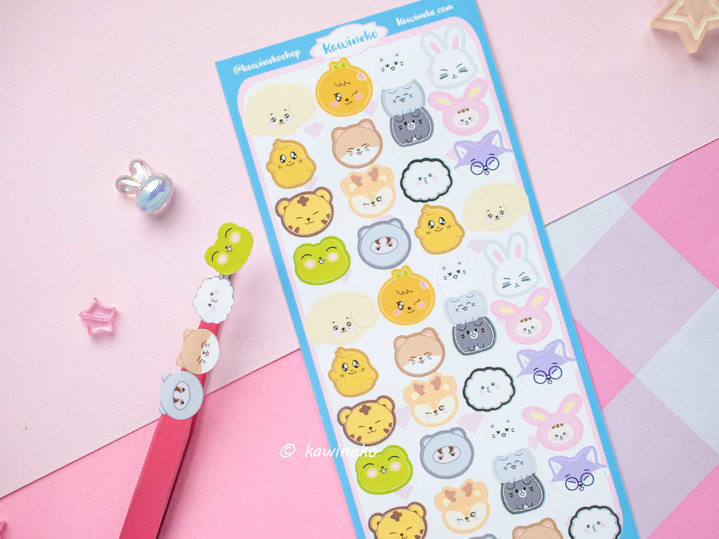 Seventeen svt carat sticker sheet kpop stationery office