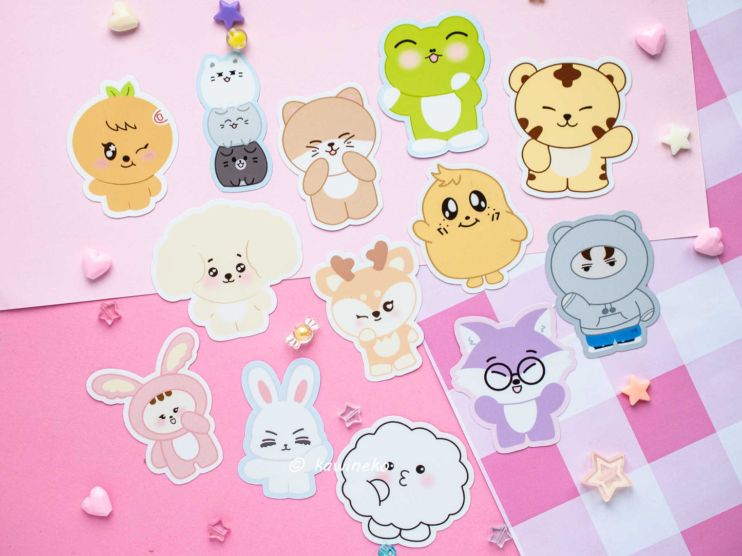 Seventeen svt carat waterproof Vinyl stickers Die cut