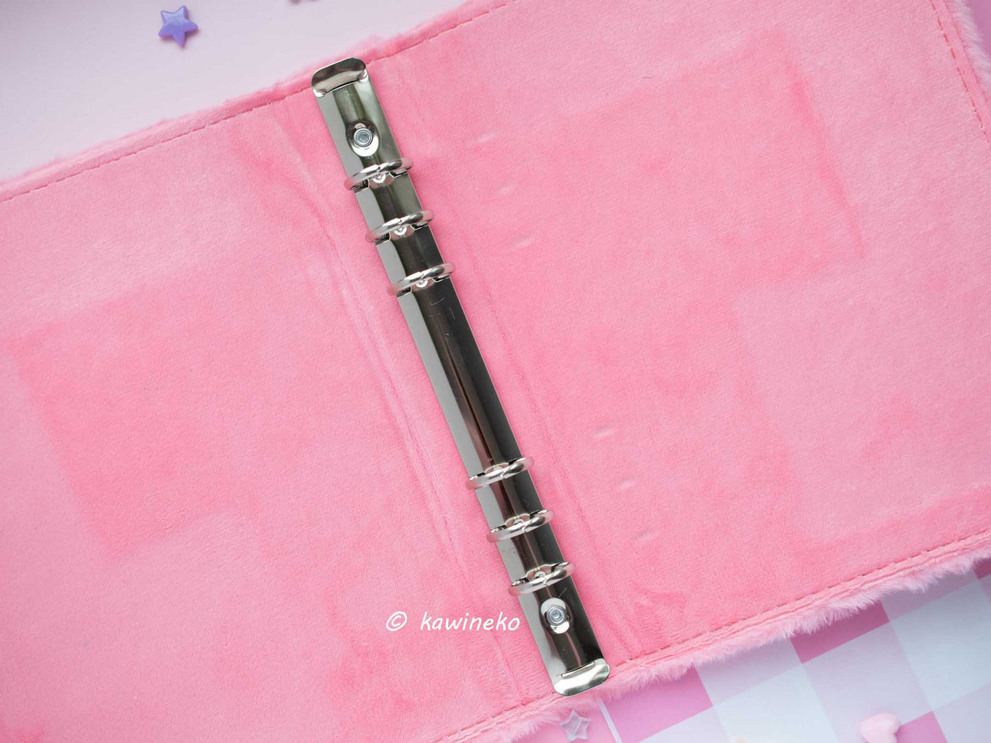 cute plush A5 binder with inserts can fit 80 photocards collect book