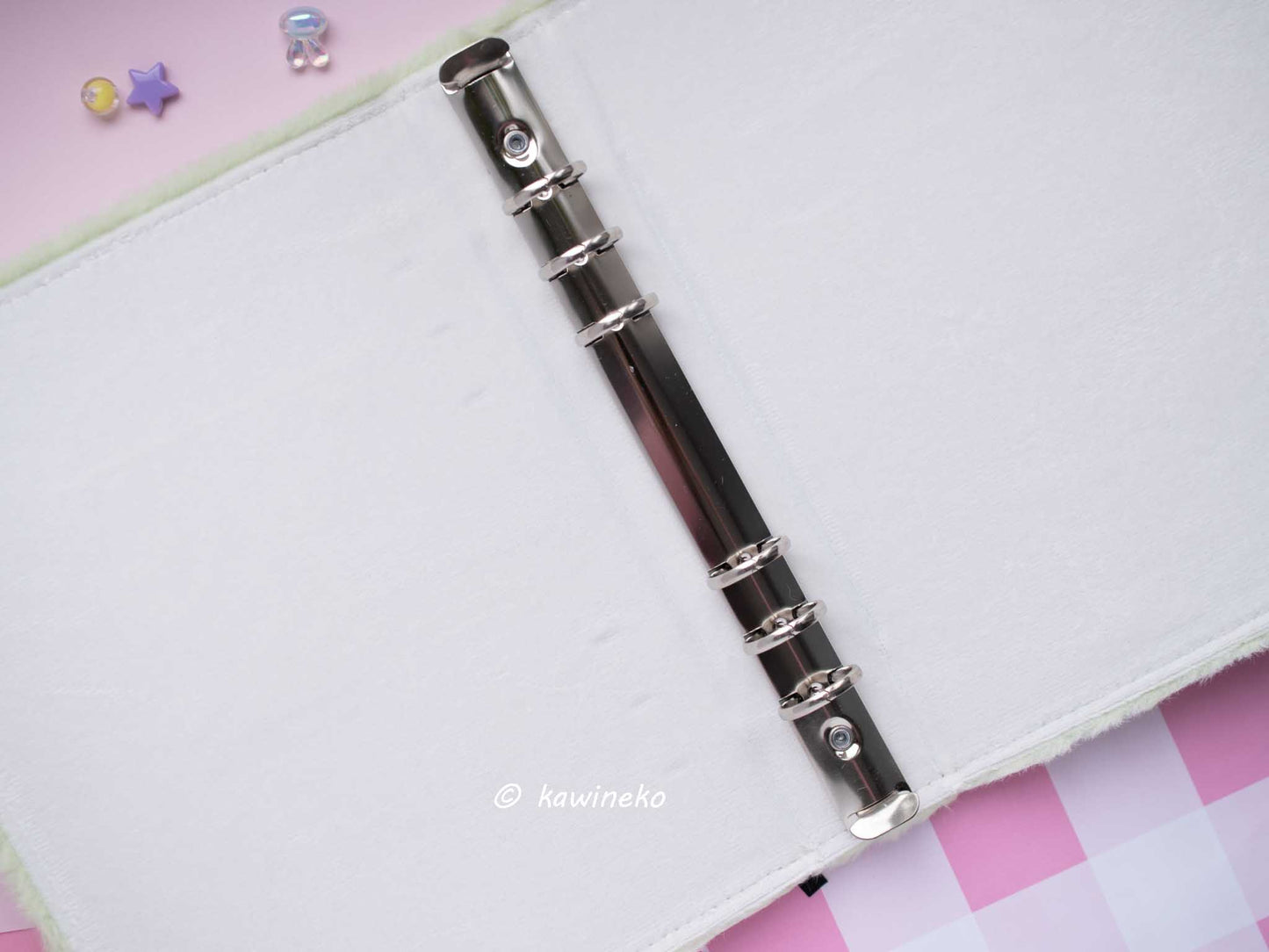 cute plush A5 binder with inserts can fit 80 photocards collect book