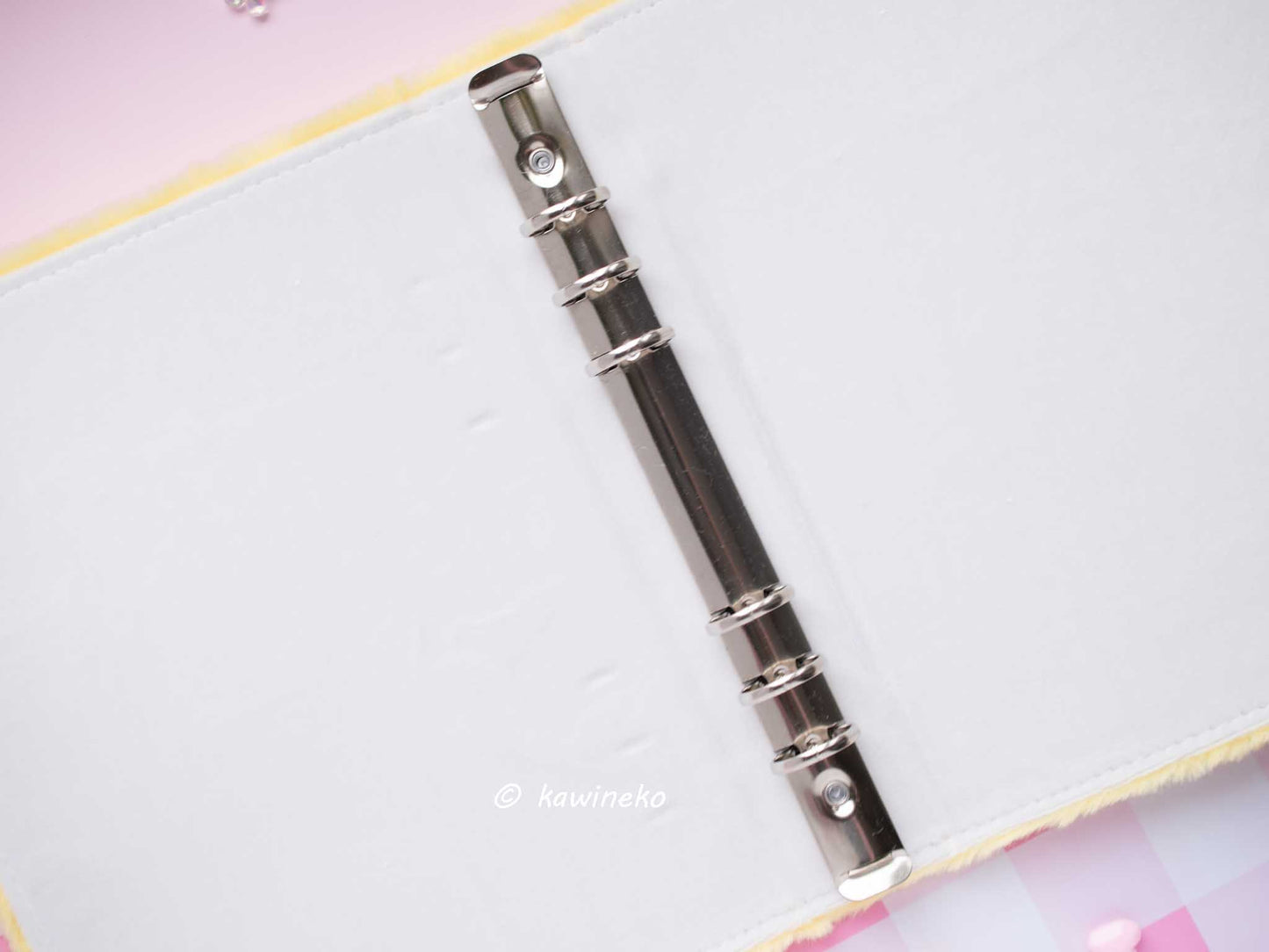 cute plush A5 binder with inserts can fit 80 photocards collect book