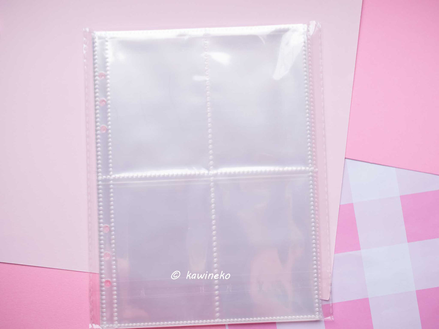 cute plush A5 binder with inserts can fit 80 photocards collect book