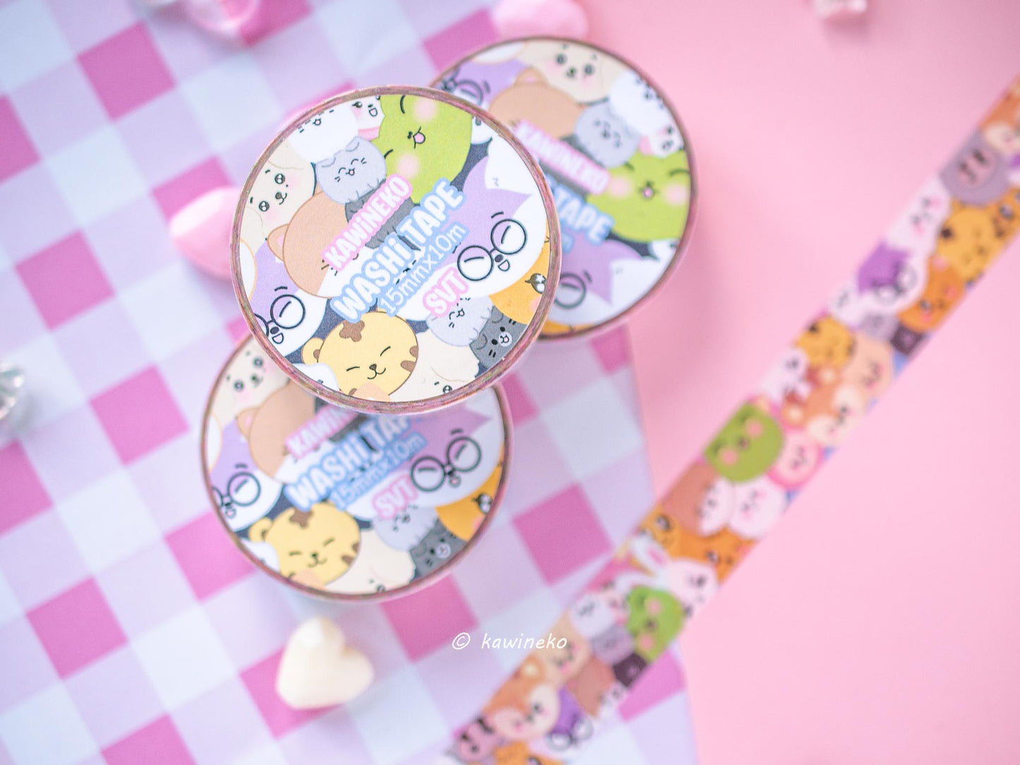 SVT seventeen carat washi tape merch kpop cute stationery