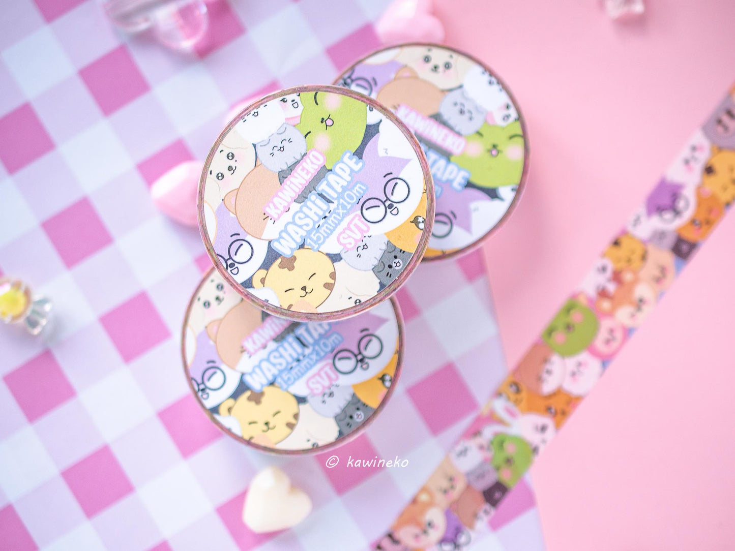 SVT seventeen carat washi tape merch kpop cute stationery