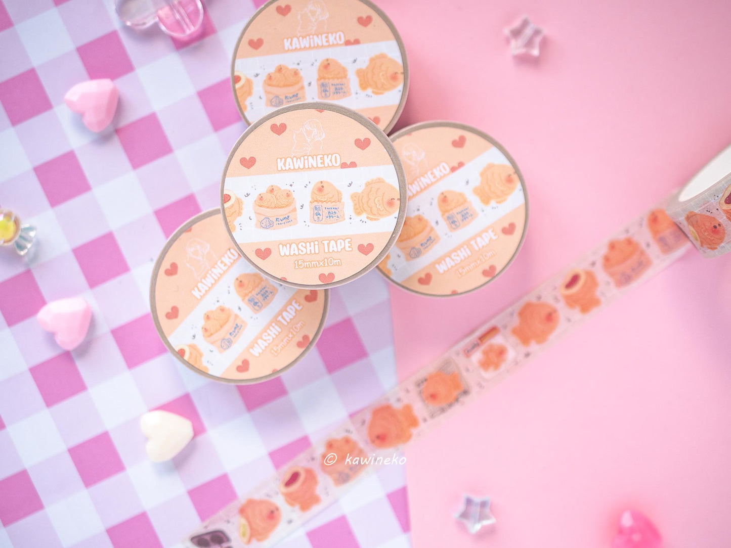Taiyaki washi tape cute stationery