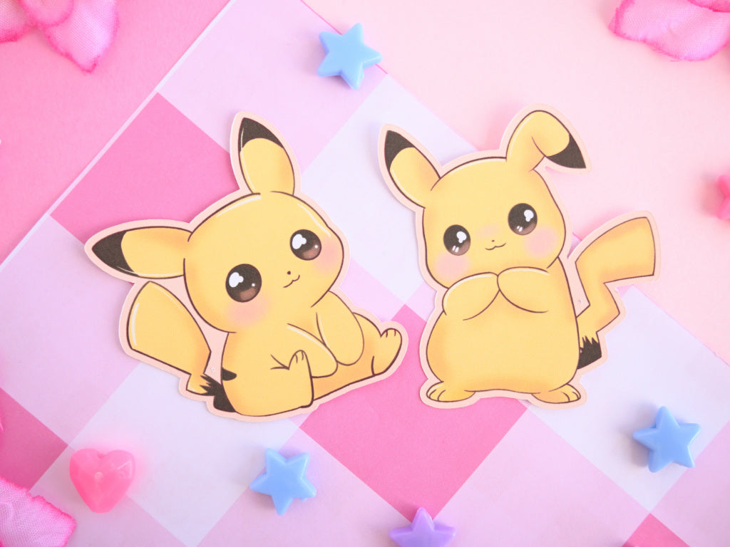 Pikachu waterproof Vinyl stickers pokemon Die cut