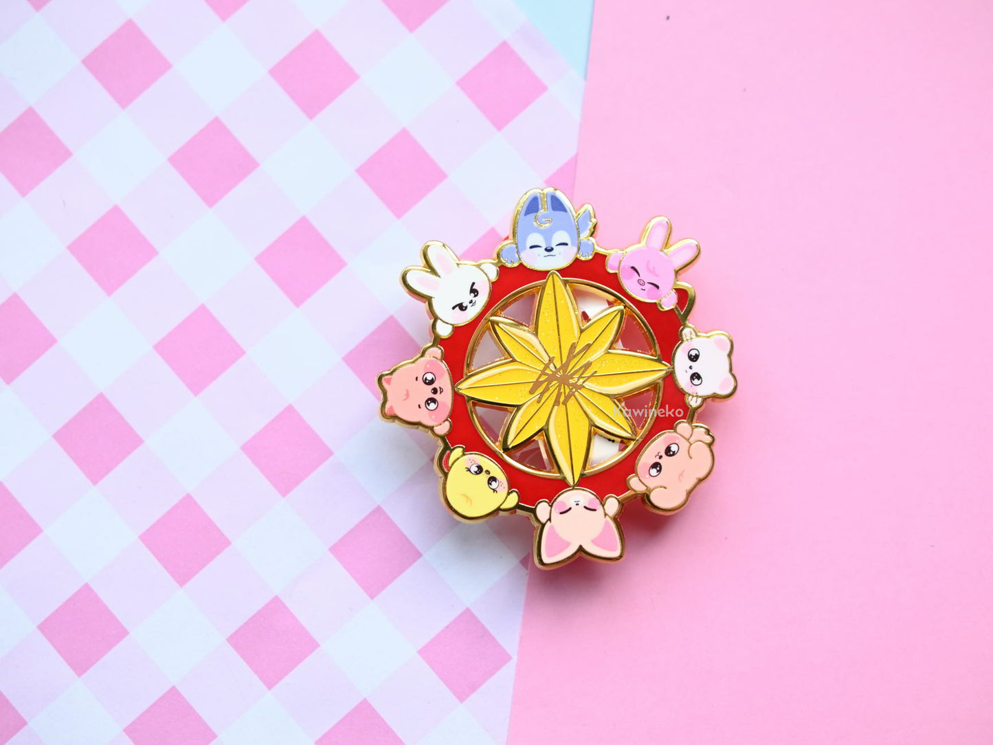 skzoo Stray Kids enamel pin  kpop charm keychain