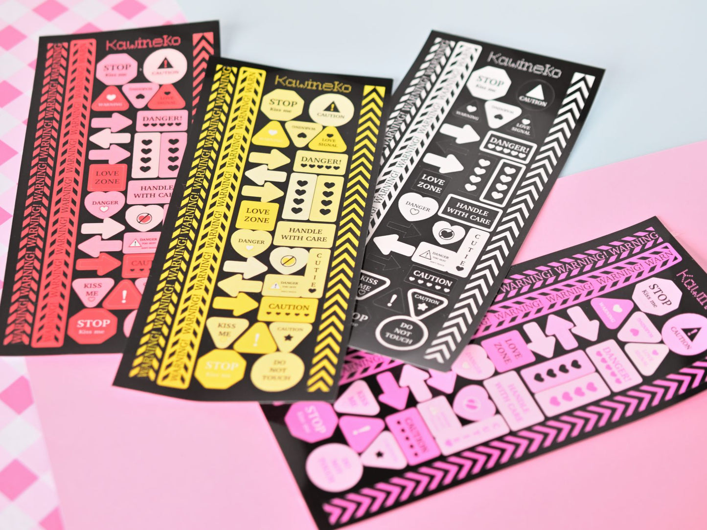 Warning and decos sticker sheets
