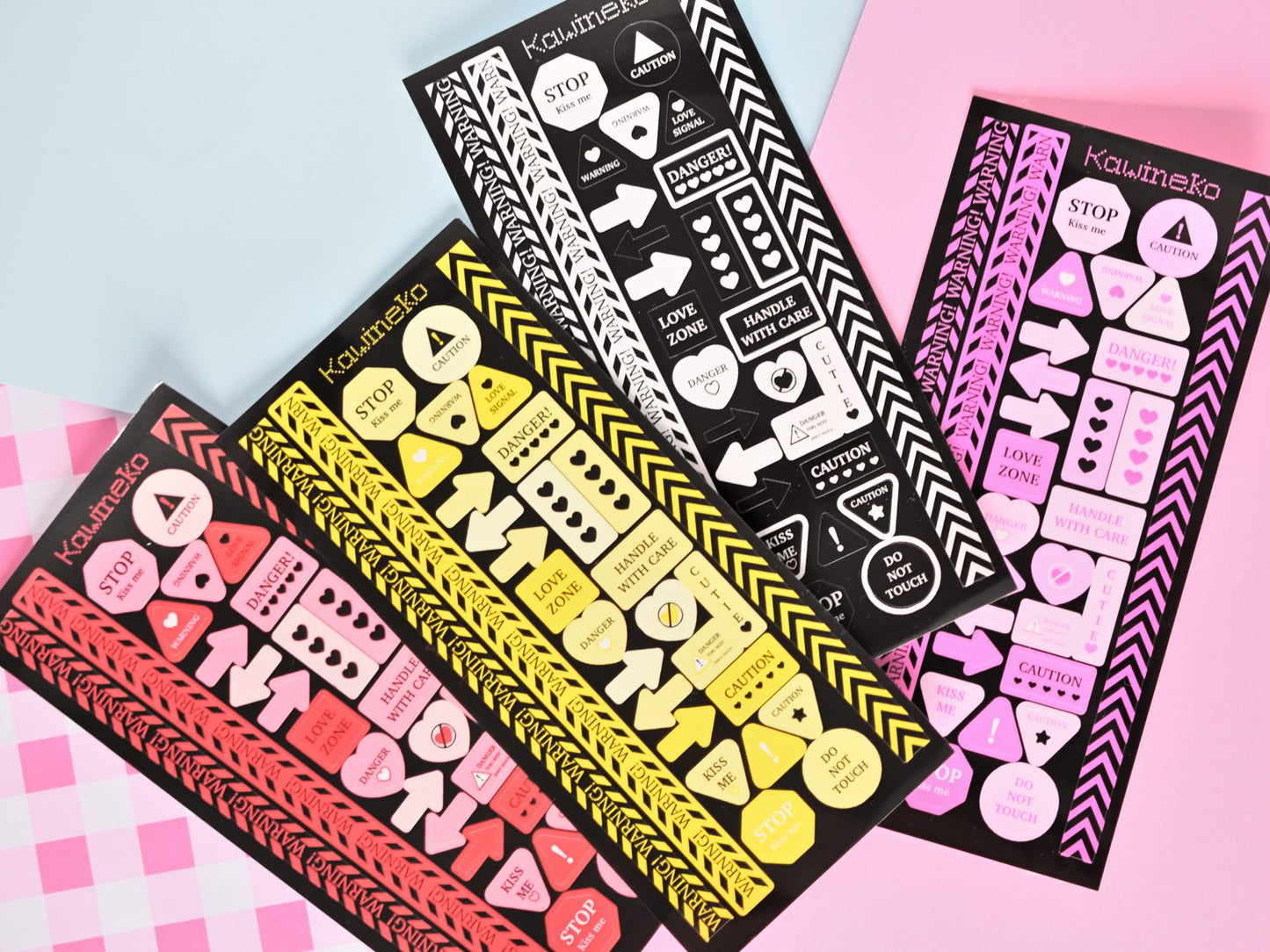 Warning and decos sticker sheets