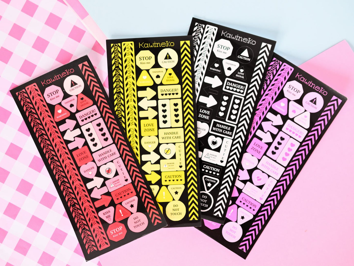 Warning and decos sticker sheets