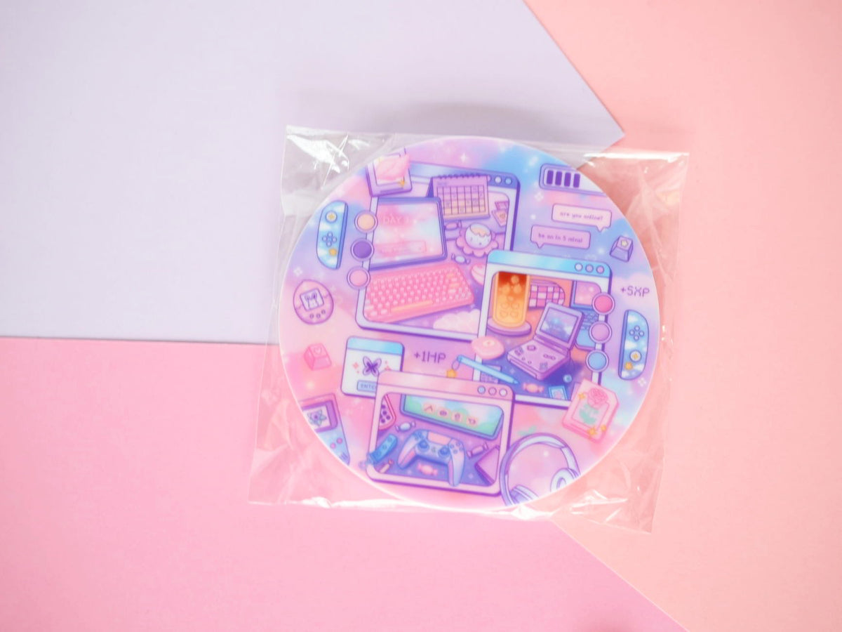 Gaming time Unicorn Eclipse stationery coaster memopad sticky note washi tape pin