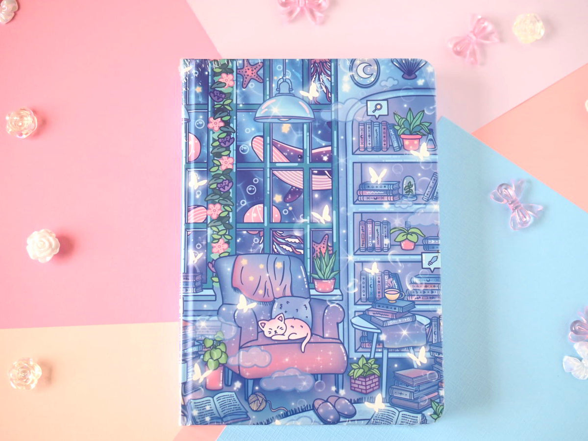 Reading Room stationery by Unicorn Eclipse notebook journal sticky notes memopad washi tape
