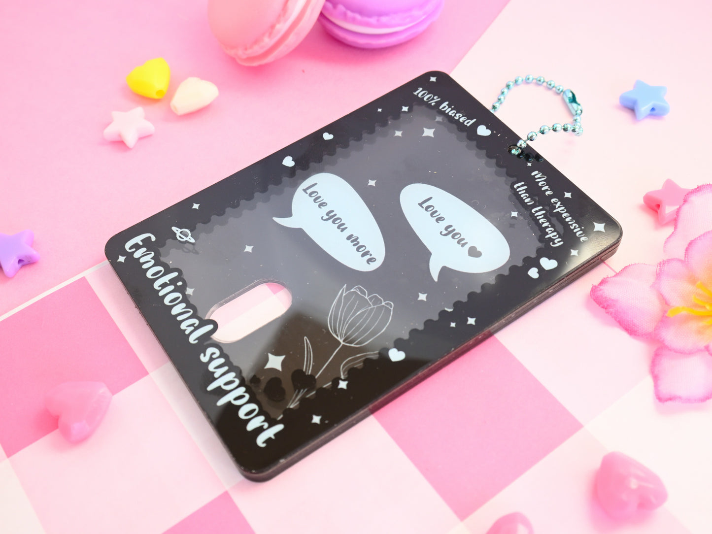 Emotional support idol acrylic card holder kpop photocard holder cardholder keychain Gift for fans pc