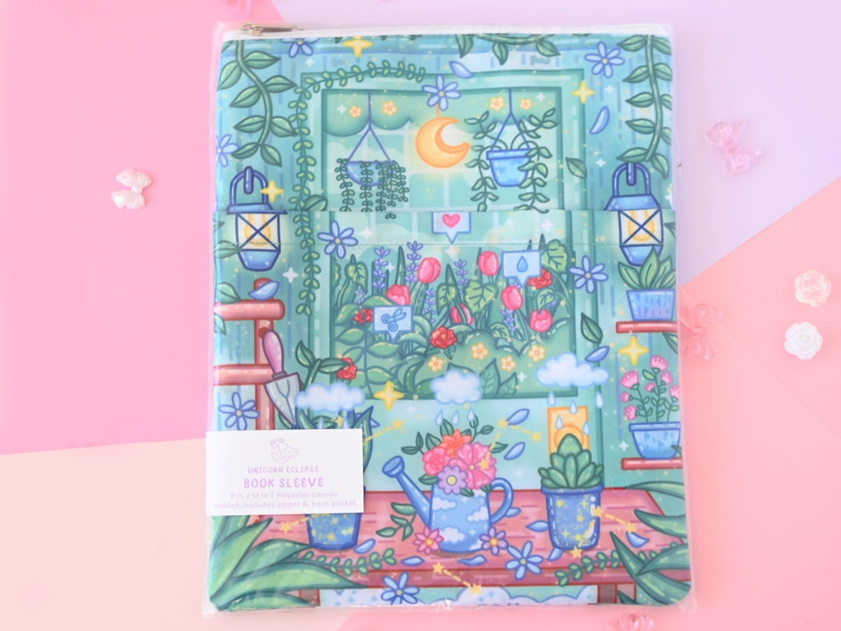 Botanical Bliss stationery by Unicorn Eclipse memopad notebook bookmark book sleeve