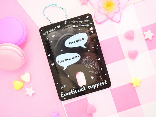 Emotional support idol acrylic card holder kpop photocard holder cardholder keychain Gift for fans pc