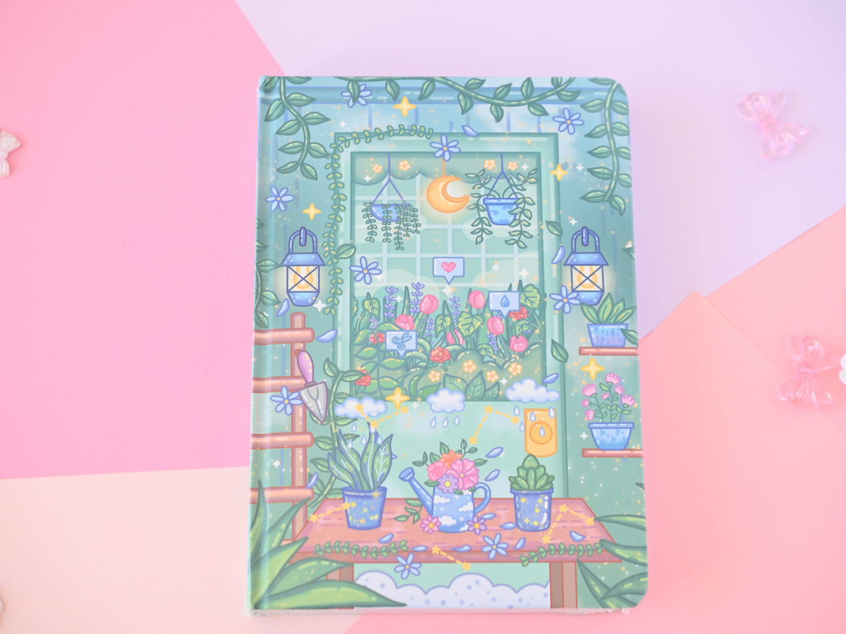 Botanical Bliss stationery by Unicorn Eclipse memopad notebook bookmark book sleeve