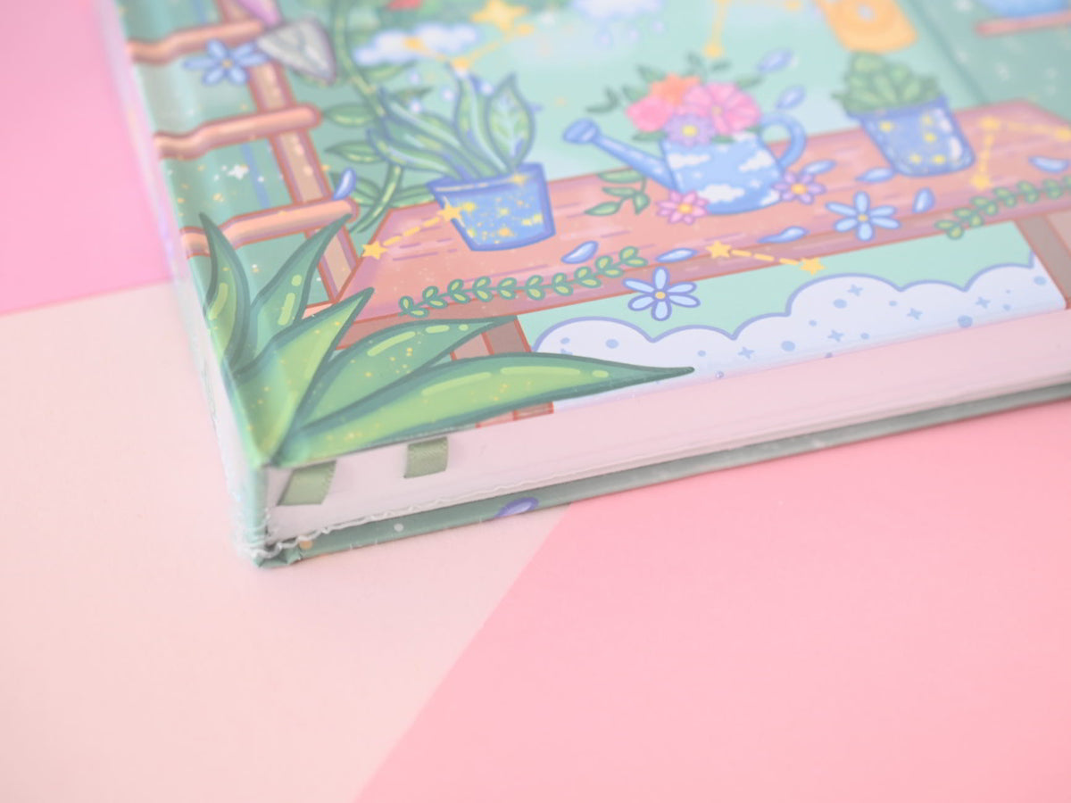 Botanical Bliss stationery by Unicorn Eclipse memopad notebook bookmark book sleeve