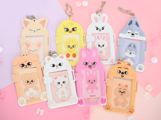 SKZOO hug pvc holders photocard holder cute stray kids keychains