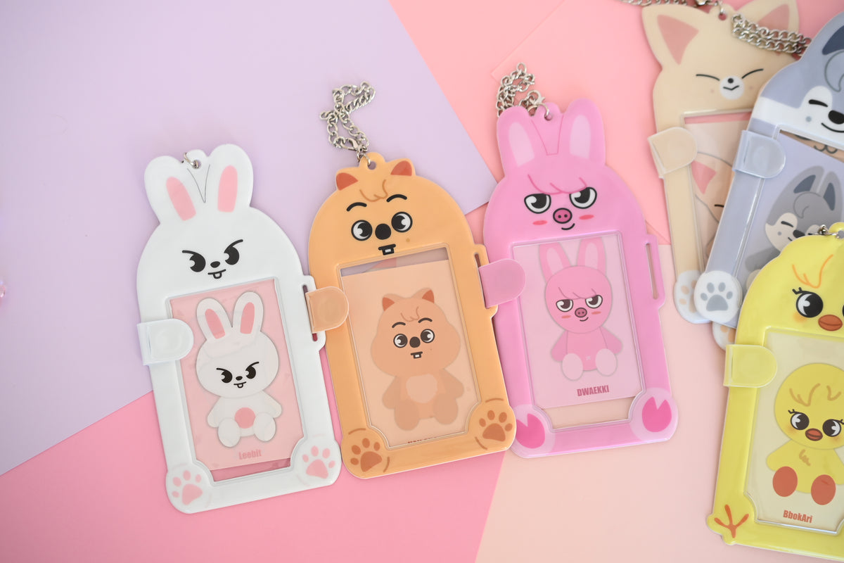 SKZOO hug pvc holders photocard holder cute stray kids keychains